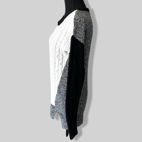 Bianca Nygard Cable Knit  Patchwork Pullover Sweater - Picture 2 of 15